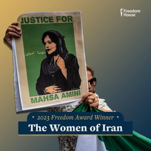 خانه آزادی جایزه «آزادی» سال ۲۰۲۳ را به زنان ایران و یک مخالف پوتین اهدا کرد